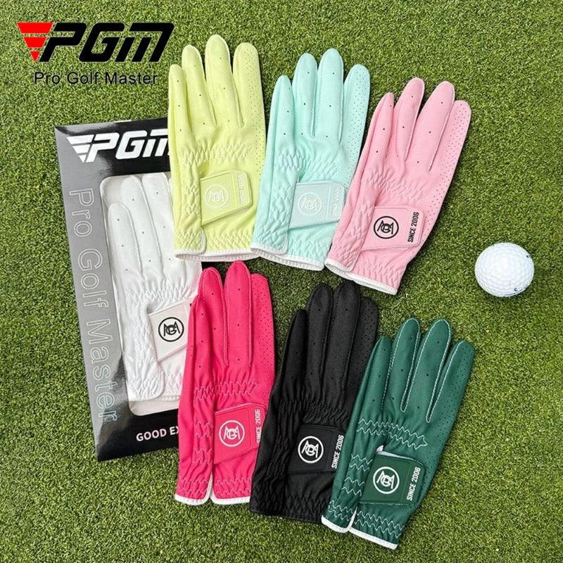PGM Women's Golf Gloves - Breathable Anti-Slip Performance Pair