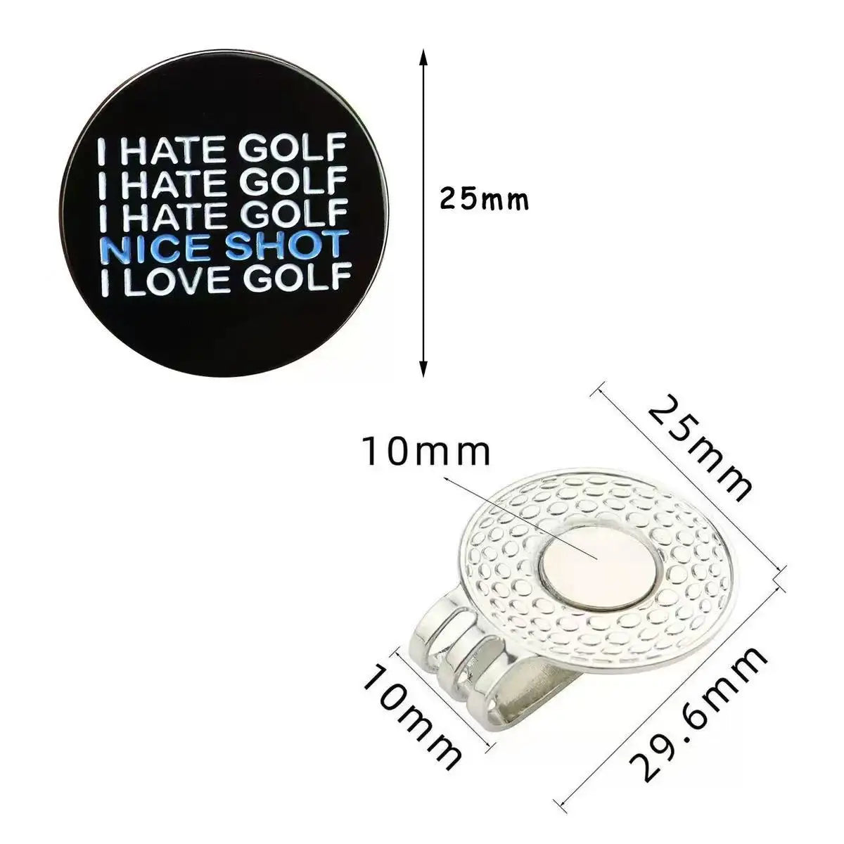 Golf Ball Marker & Magnetic Cap Clip