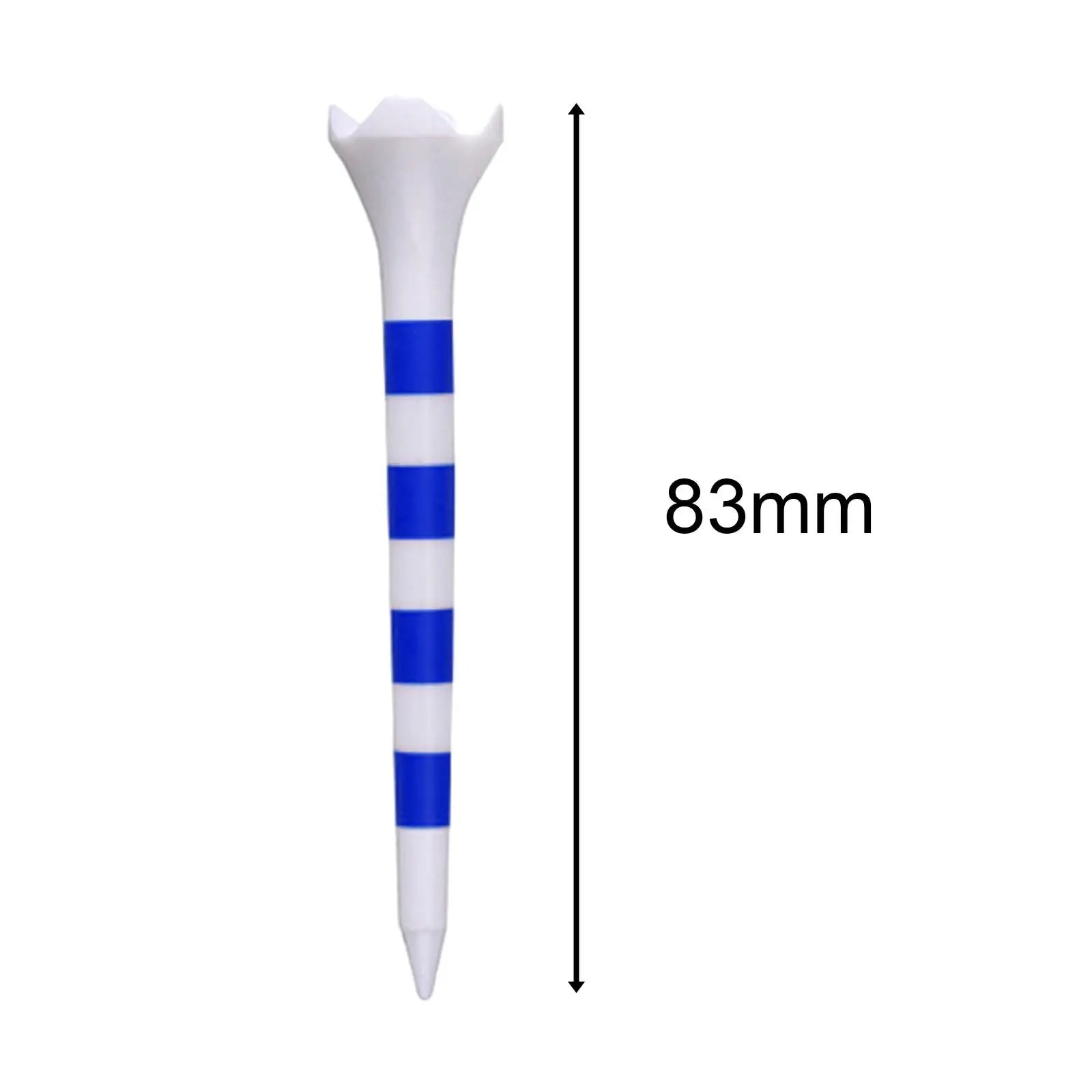 Performance Golf Tees with Stripe Design - 20-Pack (3.27")