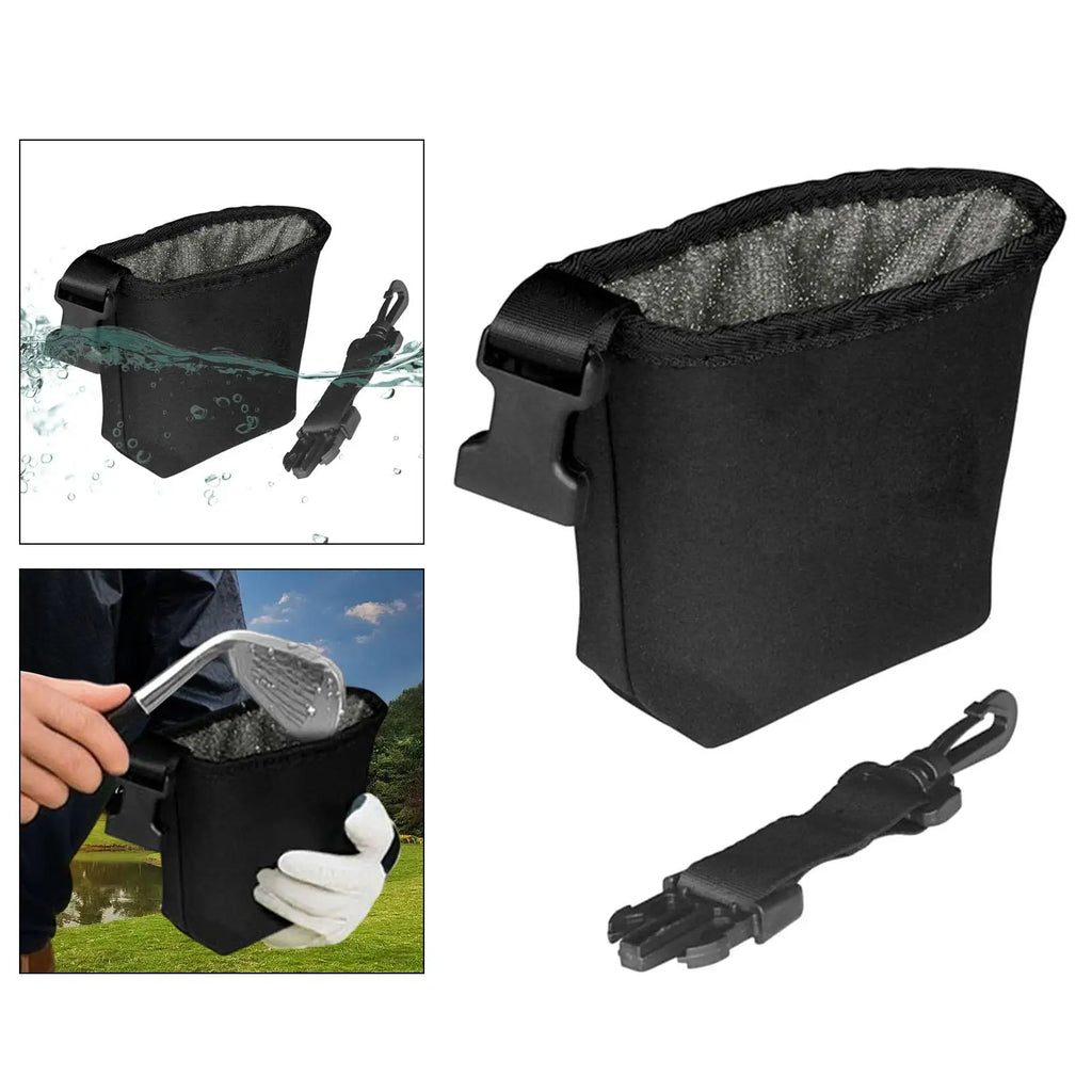 Waterproof Golf Club & Ball Cleaning Pouch with Clip