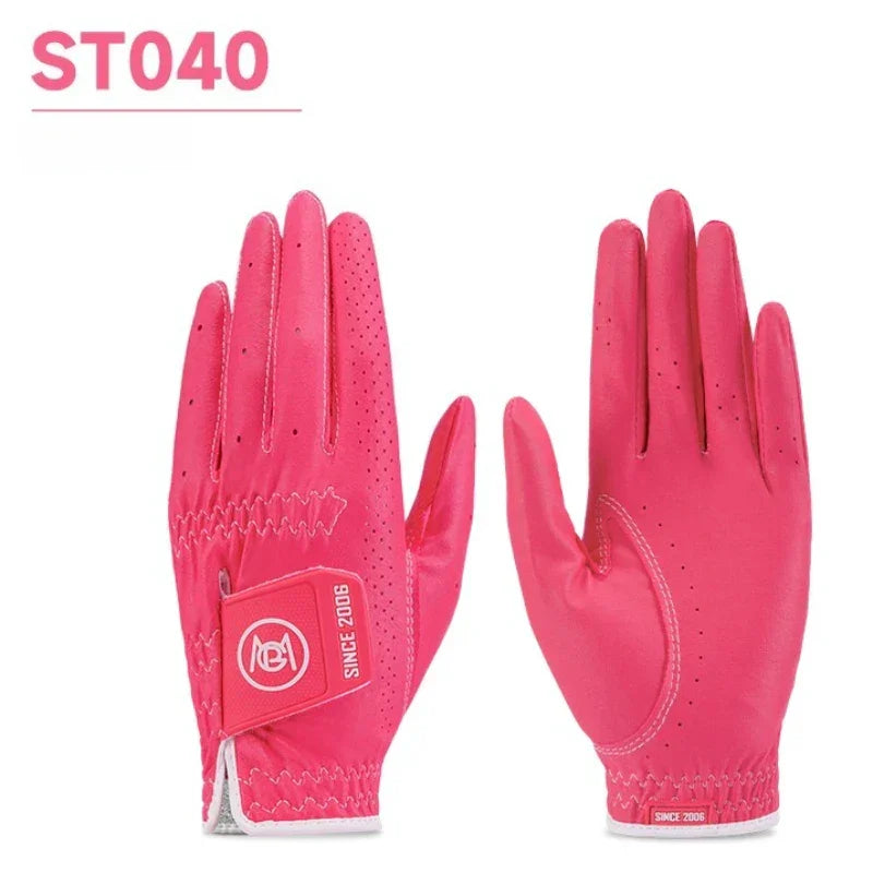 PGM Women's Golf Gloves - Breathable Anti-Slip Performance Pair
