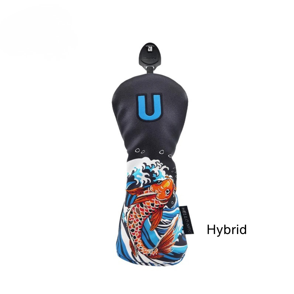 Koi Fish hybrid cover from 13UT set on black background - fits 2H, 3H, 4H and 5H