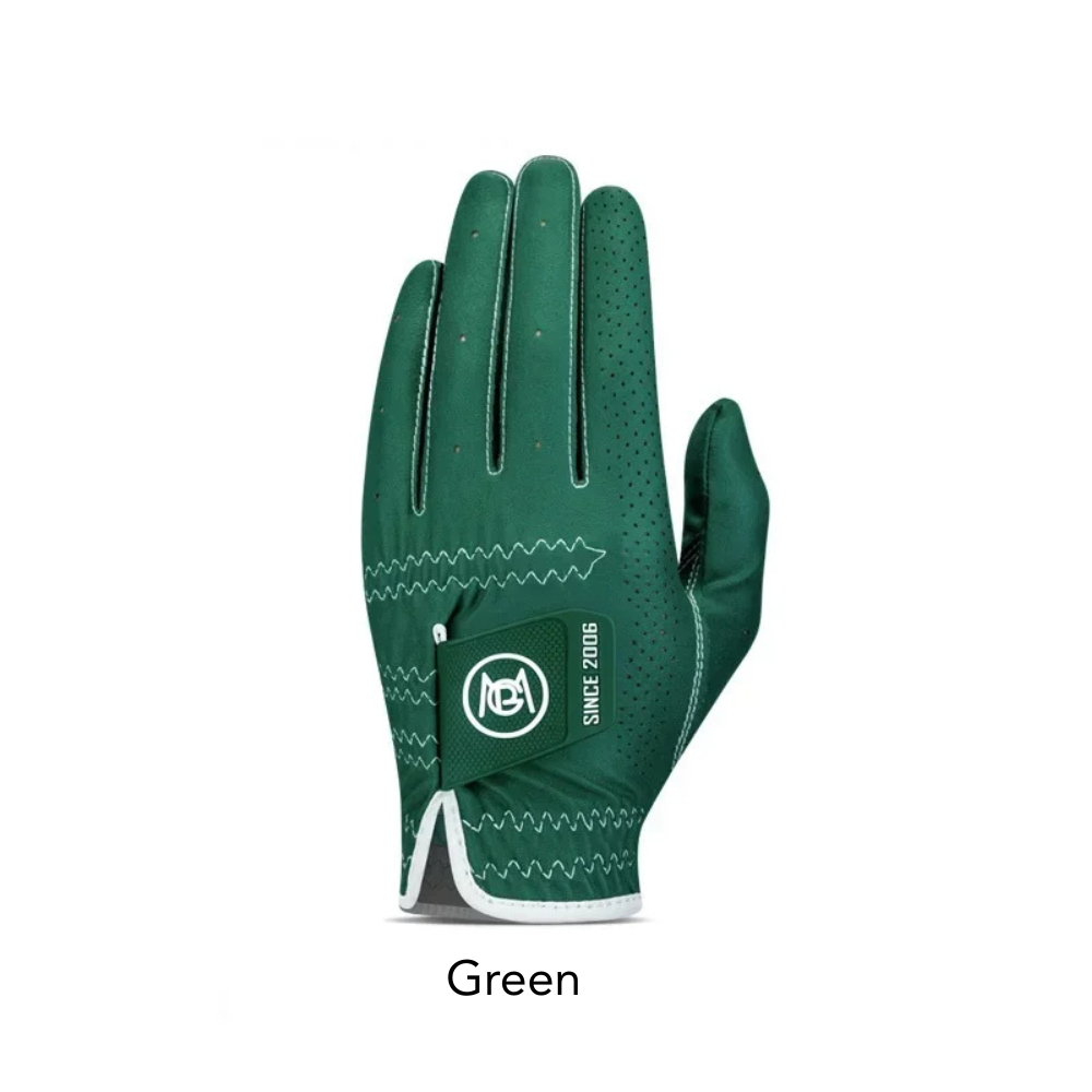 Green PGM men's golf glove - breathable anti-slip left hand size 22-26