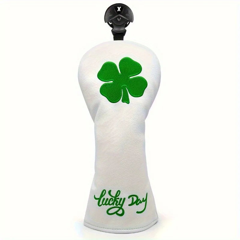 Lucky Clover fairway wood cover from 3-piece set - fits 3-wood, 5-wood and 7-wood