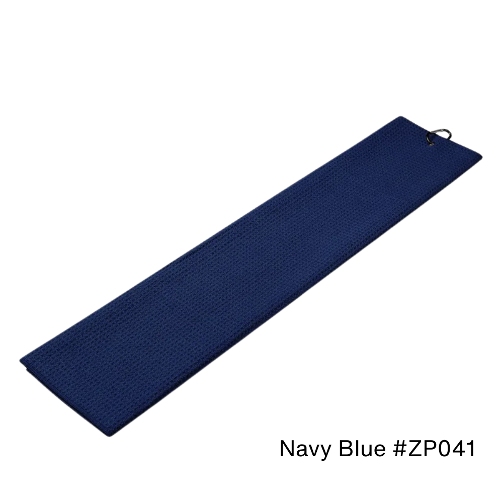 Navy Blue PGM waffle microfiber golf towel - 40cm x 60cm quick-dry honeycomb texture golf towel in navy