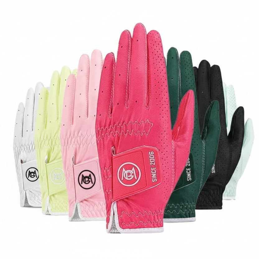 PGM women's golf gloves in multiple colours - white, black, pink and more - sizes 18-21