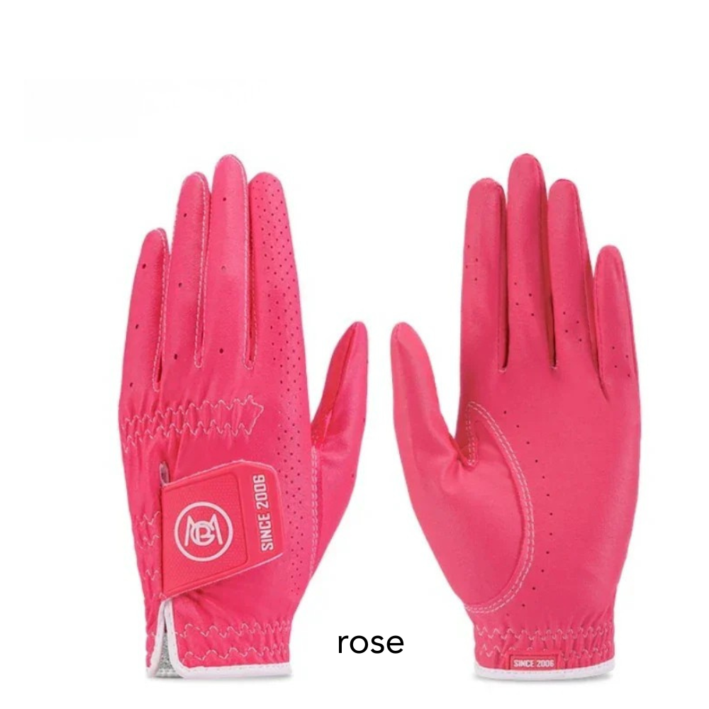 Pair of Rose PGM women's golf  showing breathable holes and comfortable fit