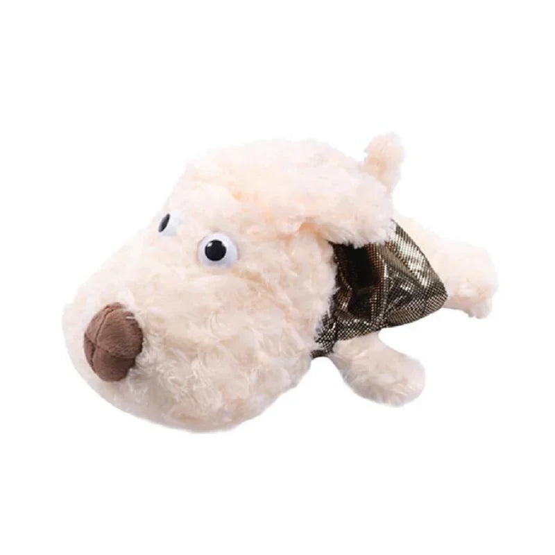 Plush fuzzy big dog golf head cover on a 460cc driver - soft plush exterior fits oversized drivers