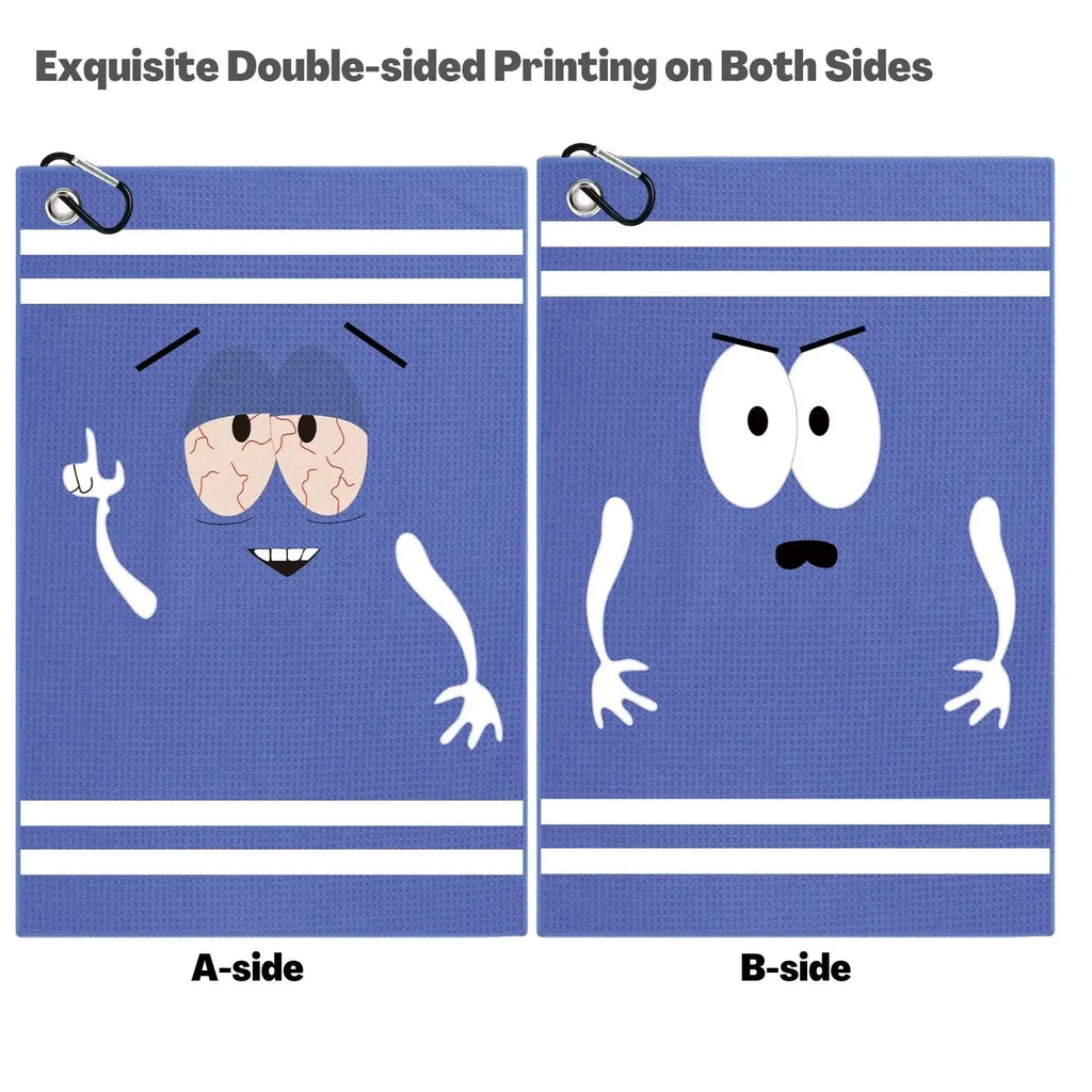 "Surprised Expression" Microfiber Waffle Golf Towel
