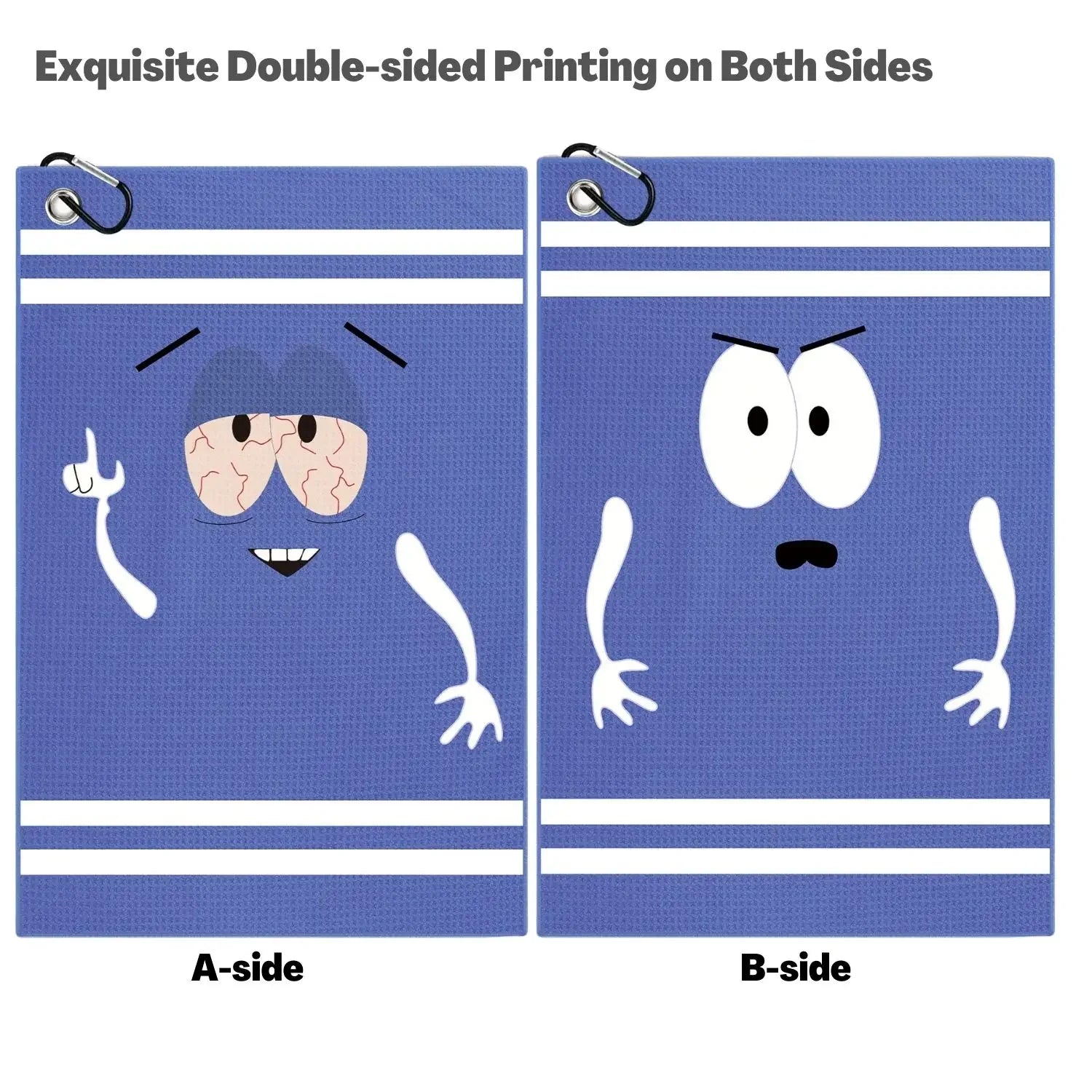 "Surprised Expression" Microfiber Waffle Golf Towel