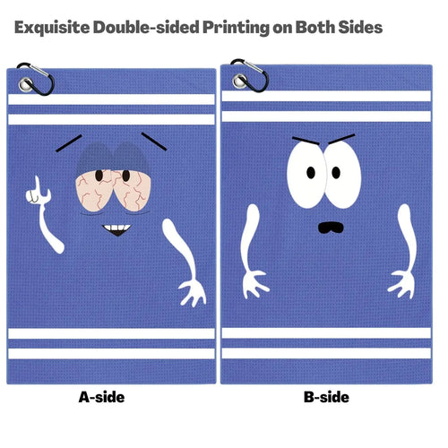 "Surprised Expression" Microfiber Waffle Golf Towel