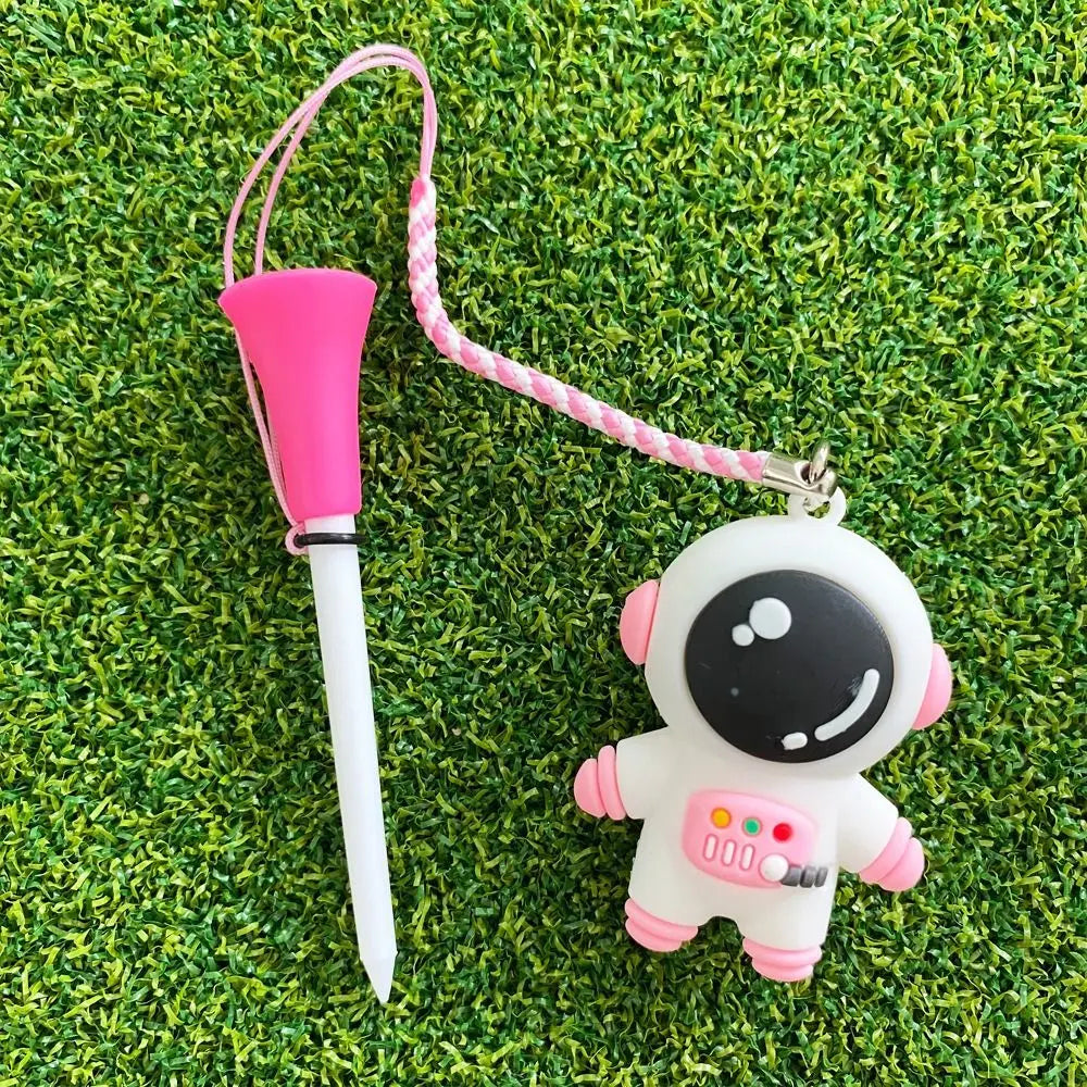 Cartoon Golf Tees with Anti-Loss Pendant – 4 Funky Styles