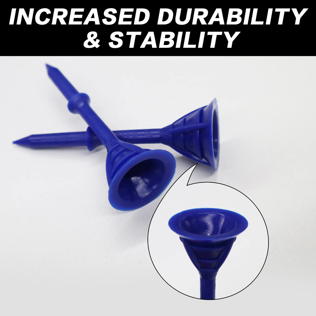 Unbreakable Oversized Golf Tees – 100 Pack | 6 Colours