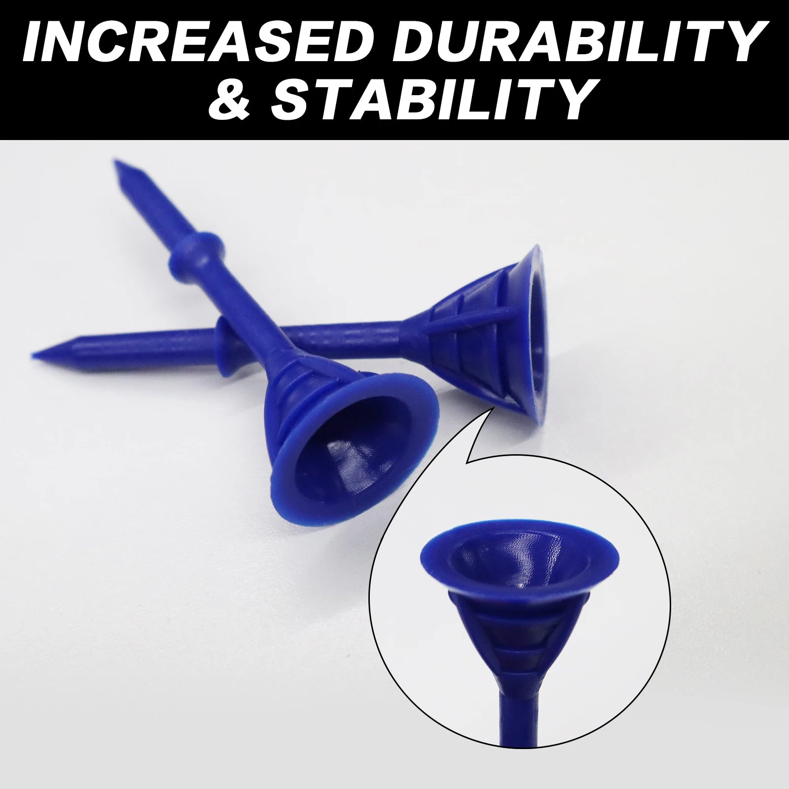 Unbreakable Oversized Golf Tees – 100 Pack | 6 Colours