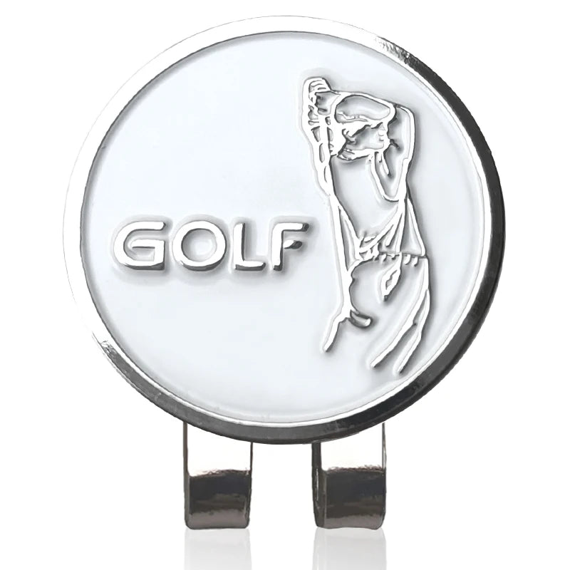 Magnetic Golf Ball Marker with Hat Clip - Funny Humanoid Design