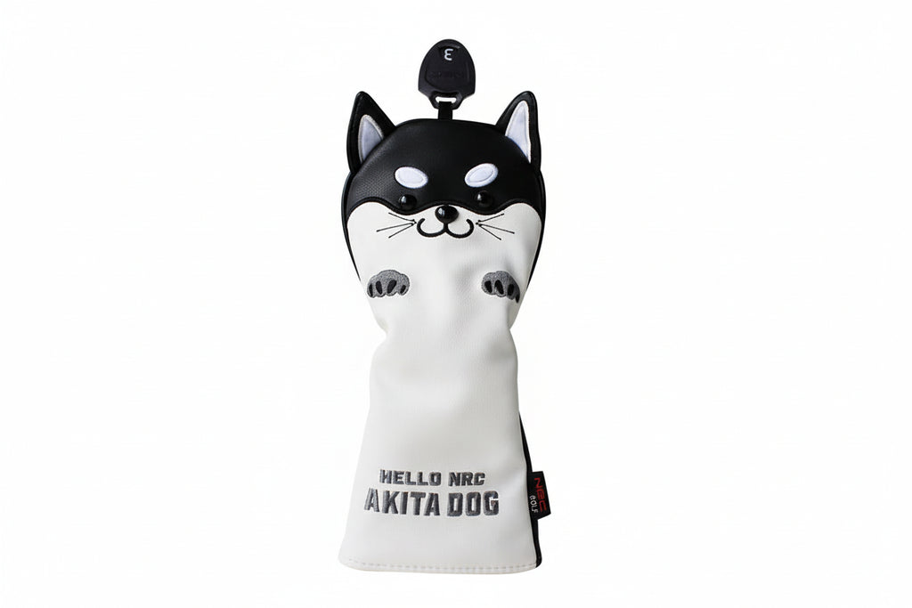 Akita Dog Golf Fairway Wood Head Cover – PU Leather