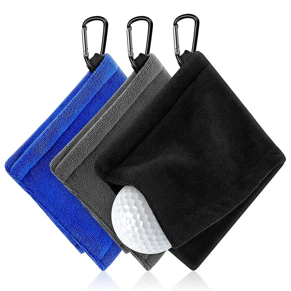 Microfiber Golf Ball & Club Cleaning Towel – Clip & Go