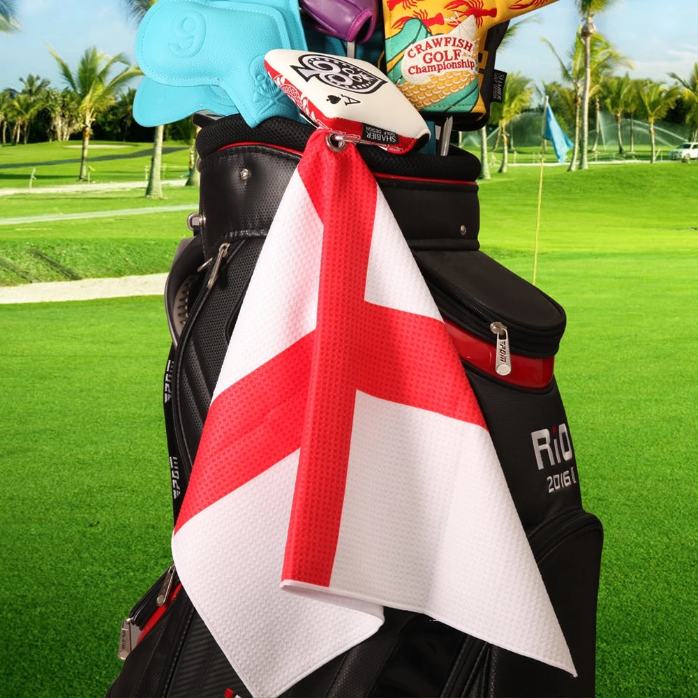 Printed Waffle Golf Towel – 9 Designs to Match Your Mood