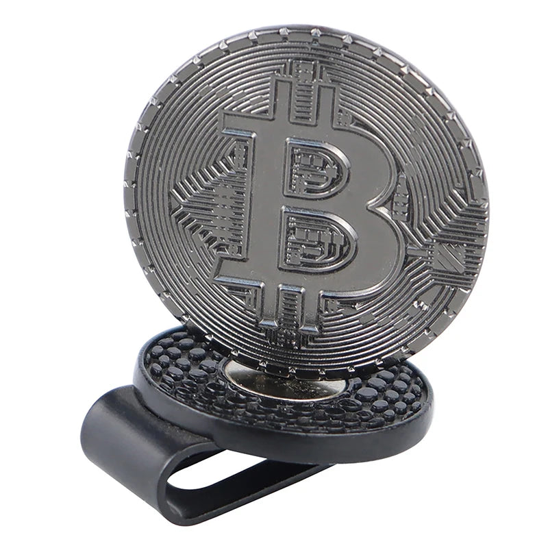 Bitcoin Golf Ball Marker with Magnetic Hat Clip
