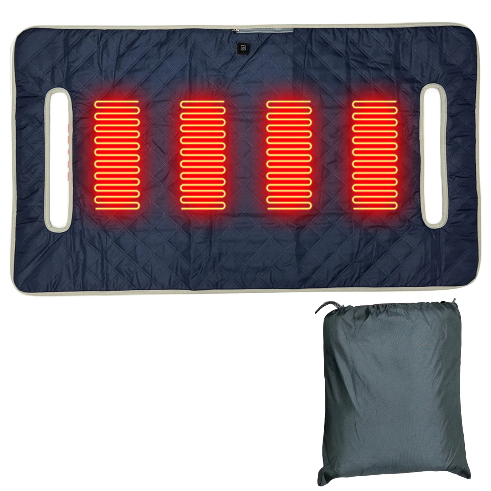 Heated Golf Cart Seat Blanket – 4-Zone Graphene Warming Cushion