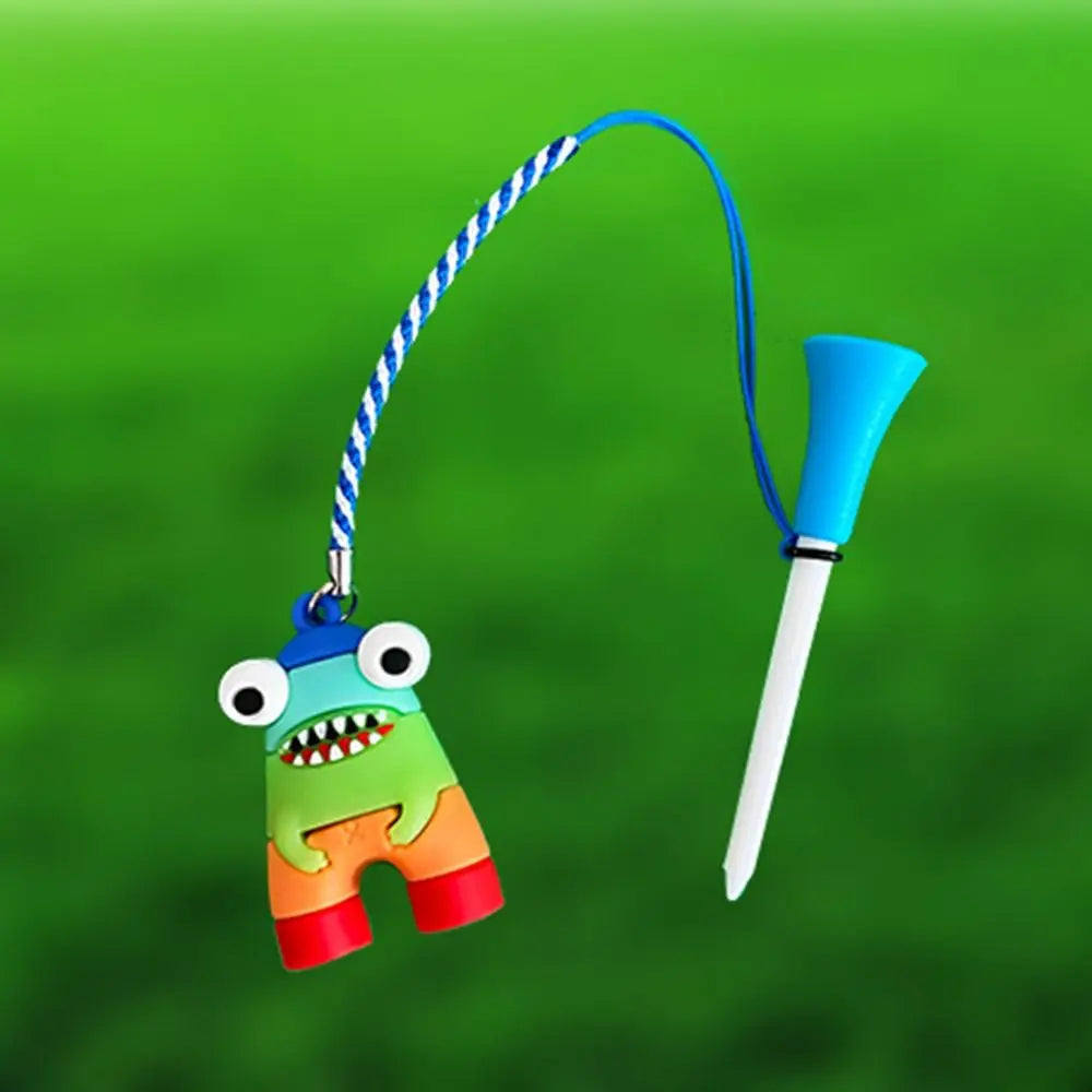 Cartoon Golf Tees with Anti-Loss Pendant – 4 Funky Styles