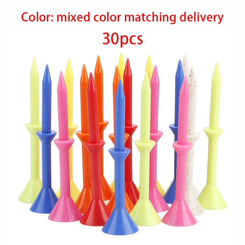 Oversized Flexible Golf Tees – Multicolour 30 or 50 Pack