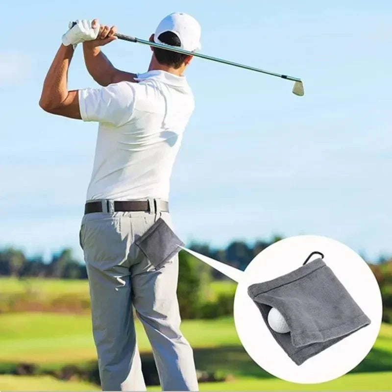 Microfiber Golf Ball & Club Cleaning Towel – Clip & Go