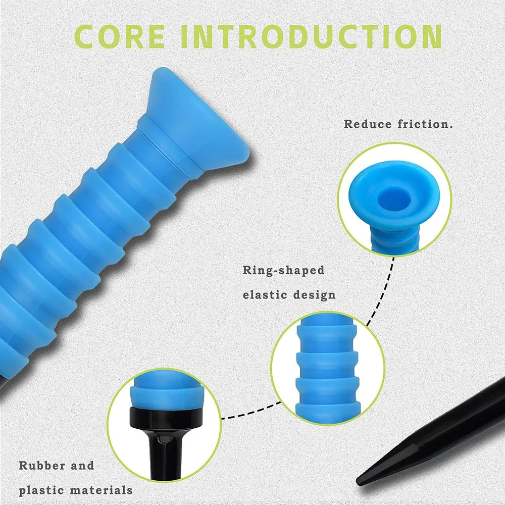 Premium Elastic Rubber Golf Tees – 83mm 5-Pack