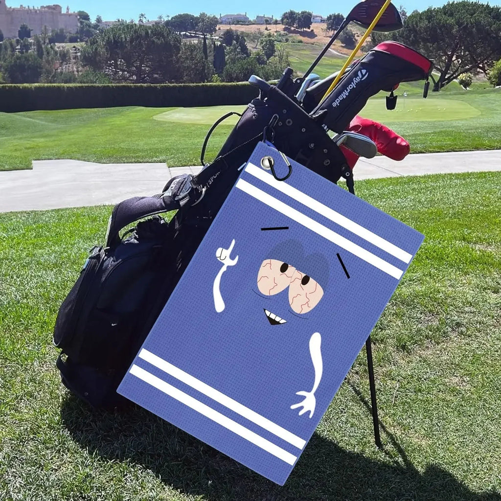 "Surprised Expression" Microfiber Waffle Golf Towel