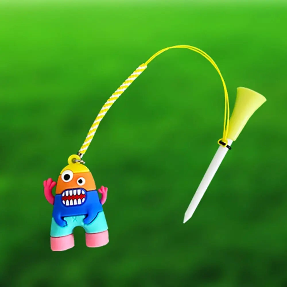 Cartoon Golf Tees with Anti-Loss Pendant – 4 Funky Styles