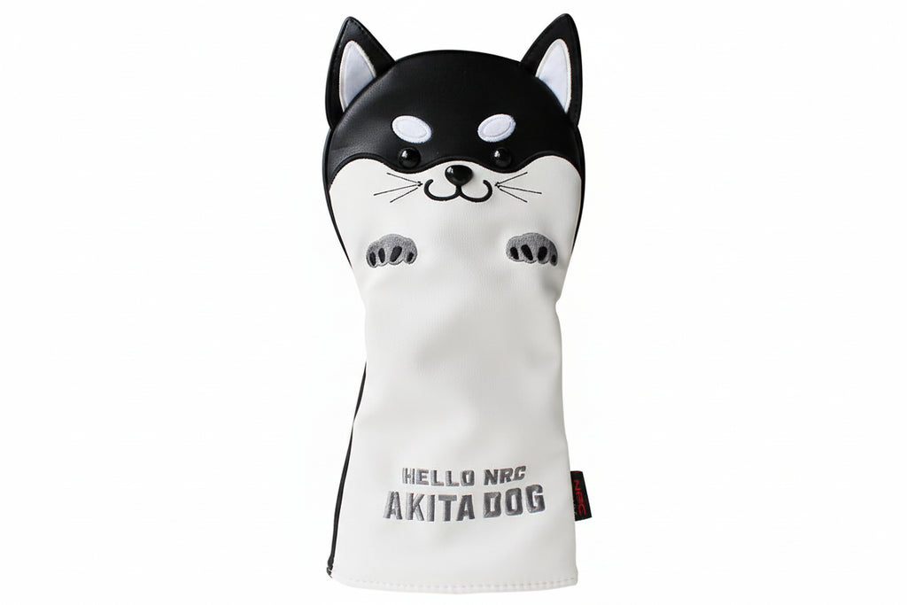 Akita Dog Driver Cover – Black, Fits Most Drivers