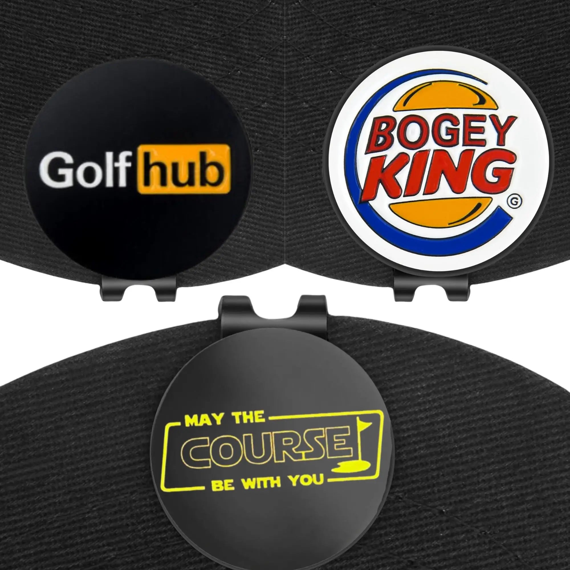 Funny Golf Ball Markers 3-Pack – Golf Hub, Bogey King & May the Course Be With You