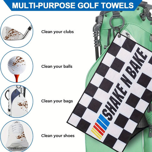 "Shake N Bake" Microfiber Golf Towel