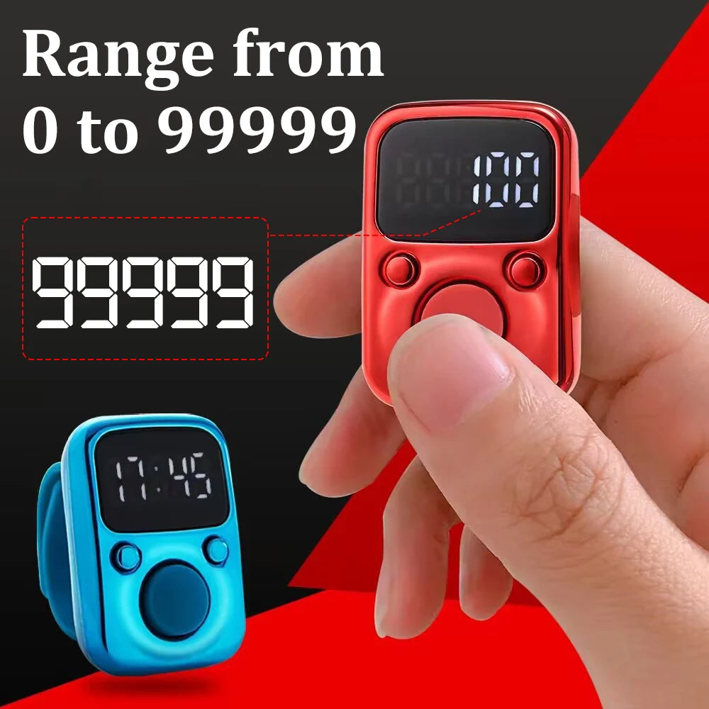 LED Golf Stroke Counter Ring – Rechargeable Finger Tally