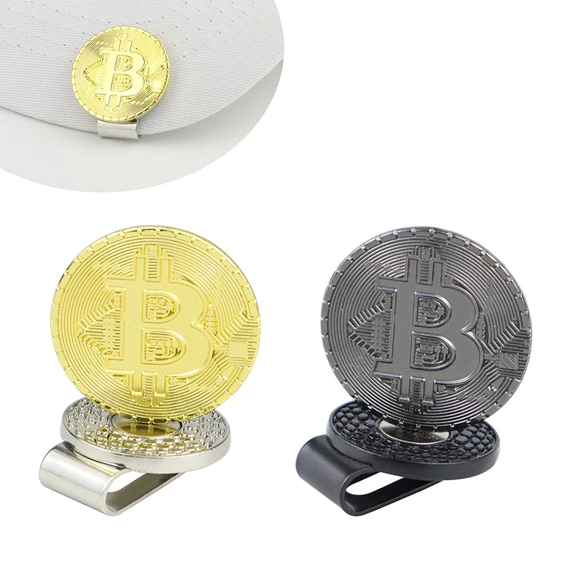 Bitcoin Golf Ball Marker with Magnetic Hat Clip
