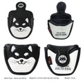 Akita Dog Mallet Putter Cover – Black