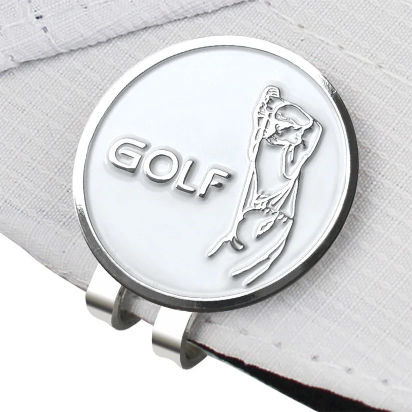 Magnetic Golf Ball Marker with Hat Clip - Funny Humanoid Design