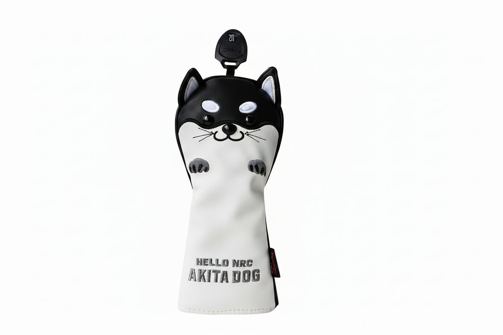 Akita Dog Golf Hybrid Head Cover – PU Leather
