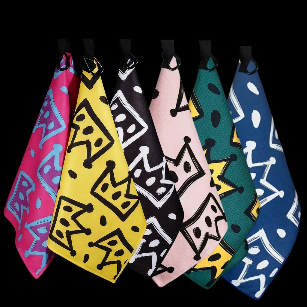 Crown Golf Towel – Microfiber Waffle | 6 Colours