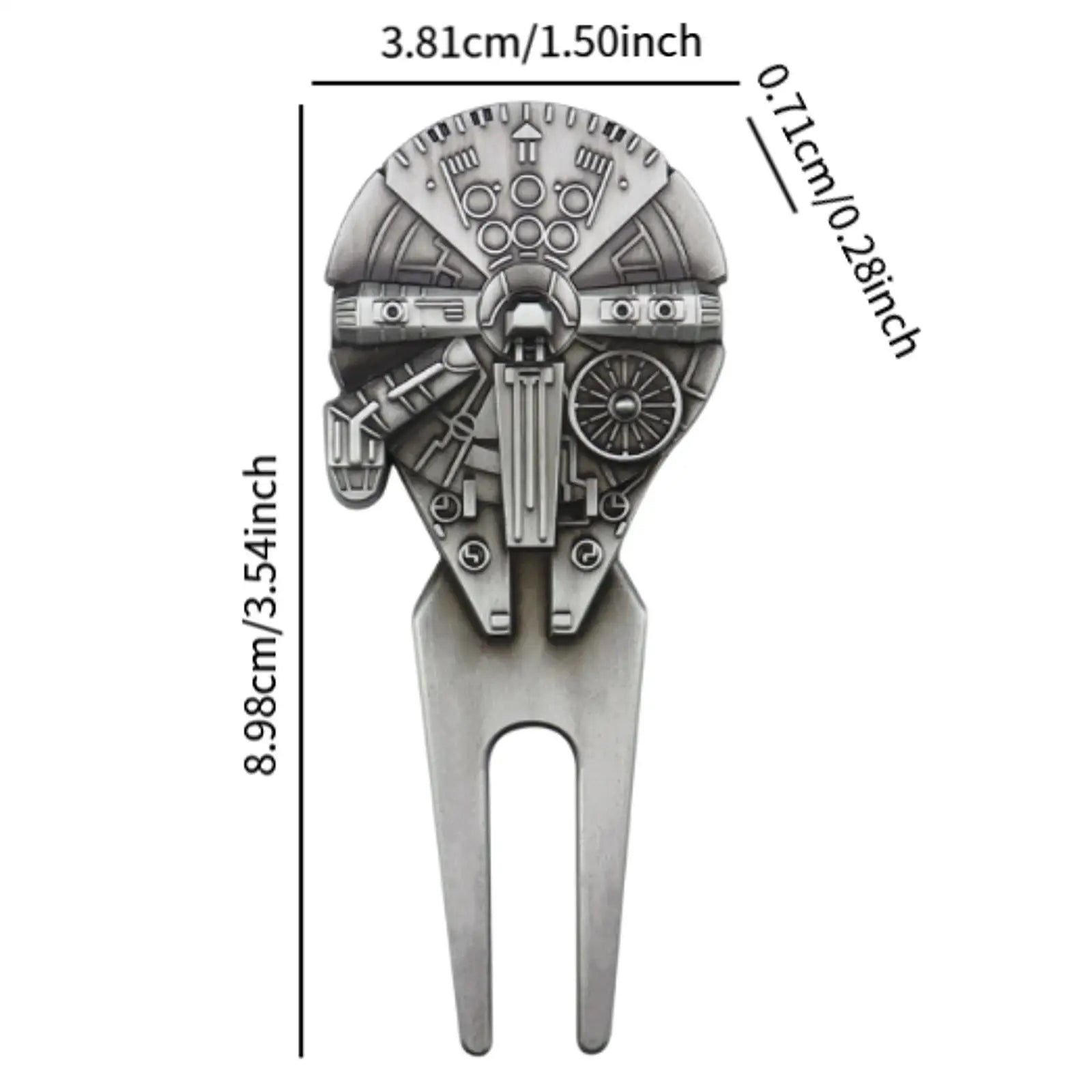 Spaceship Golf Divot Tool – Zinc Alloy