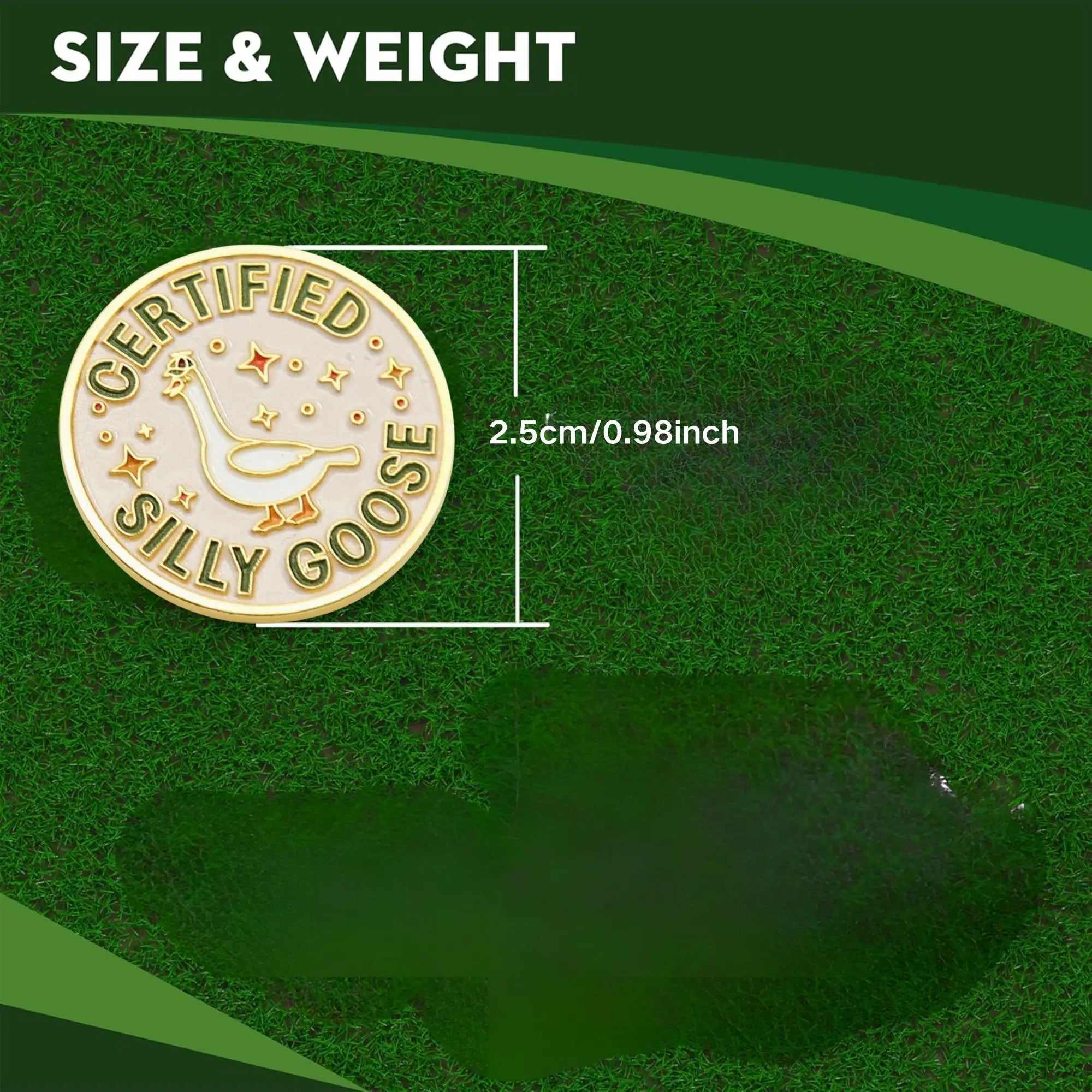 Funny Goose Golf Ball Marker with Magnetic Hat Clip