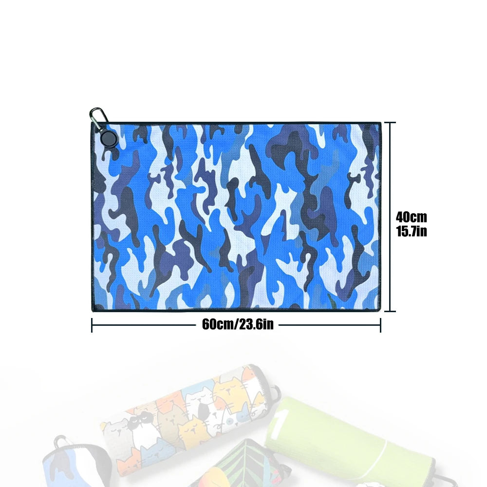Golf Towel with Magnetic Clip – 7 Bold Designs