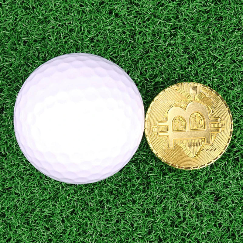 Bitcoin Golf Ball Marker with Magnetic Hat Clip