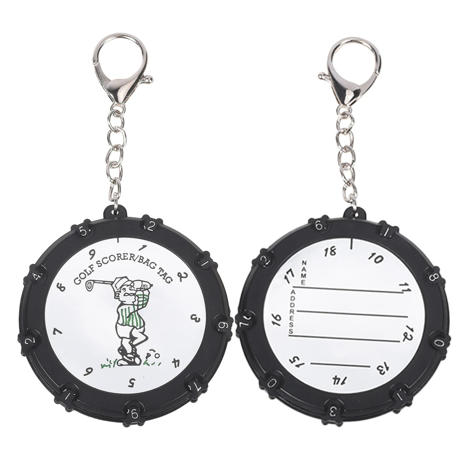 18-Hole Golf Stroke Counter with Keychain