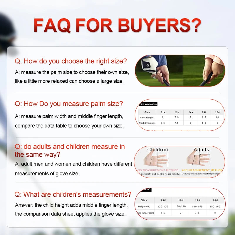 Men's Microfiber Golf Glove - Lightweight Breathable Left Hand