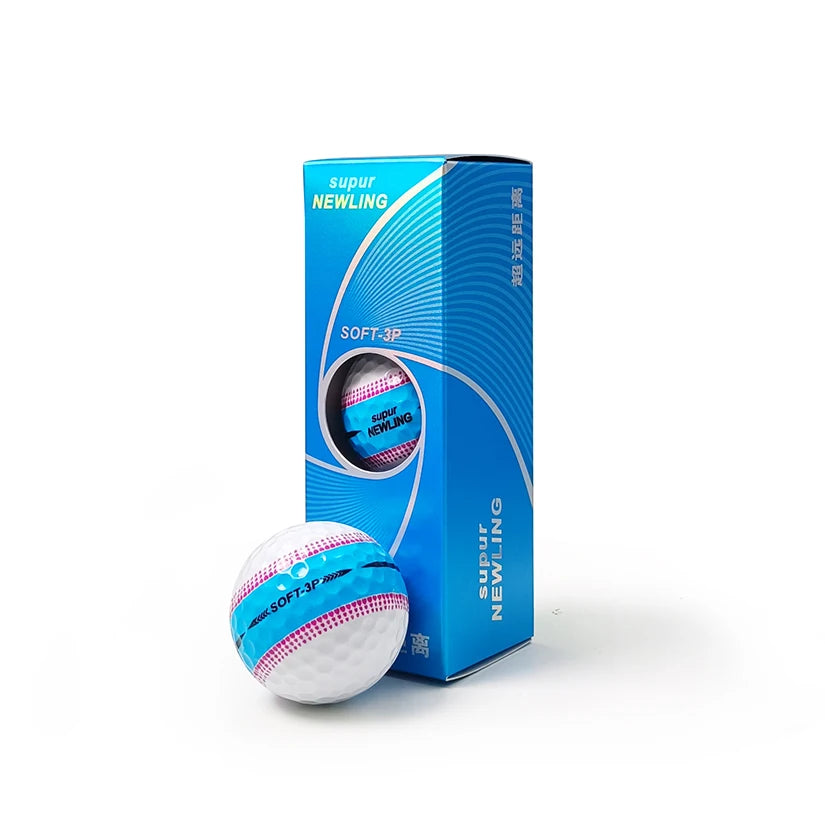 Premium Distance Golf Balls - 3-Piece Construction (3-Pack Box)