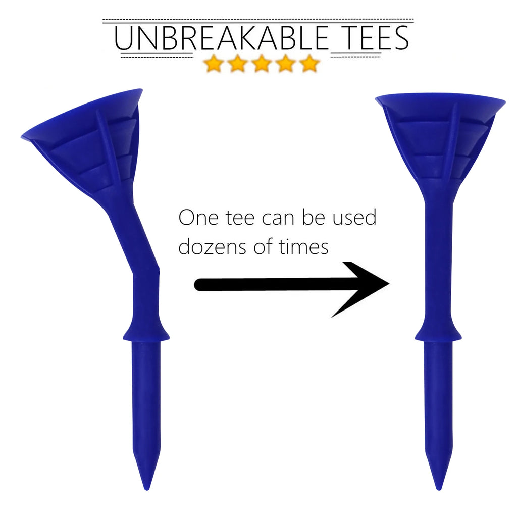 Unbreakable Oversized Golf Tees – 100 Pack | 6 Colours