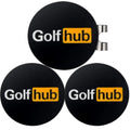 Golf Hub Ball Markers with Magnetic Hat Clip – 3-Pack