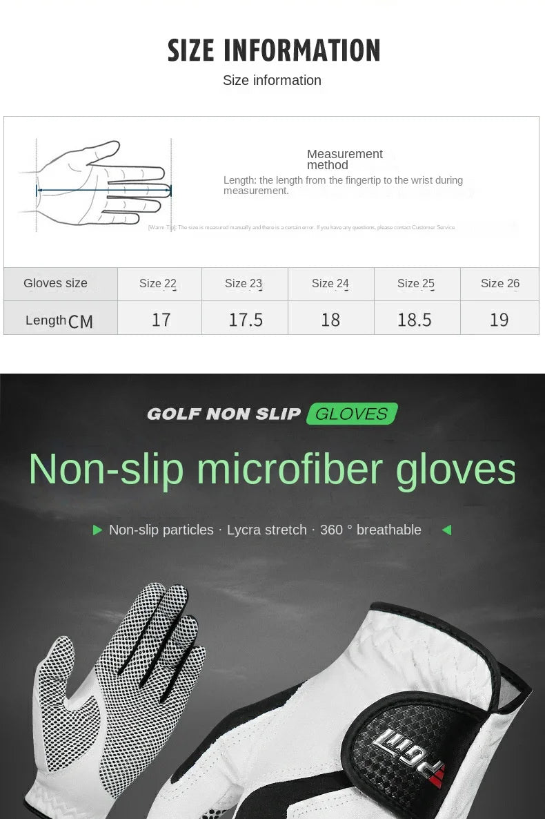 PGM Professional Golf Glove - Breathable Microfiber