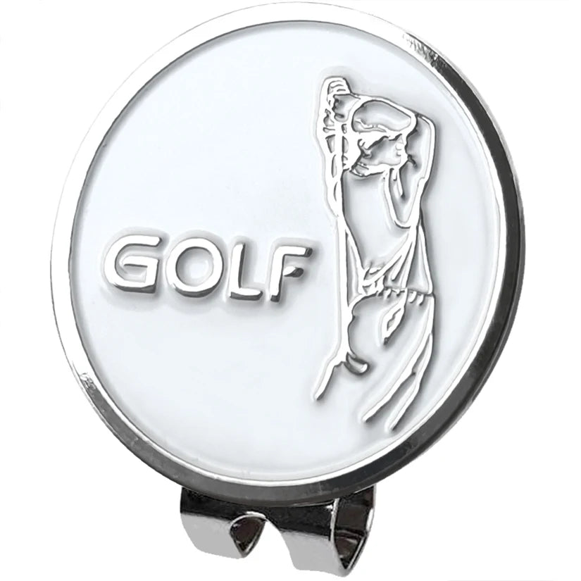 Magnetic Golf Ball Marker with Hat Clip - Funny Humanoid Design